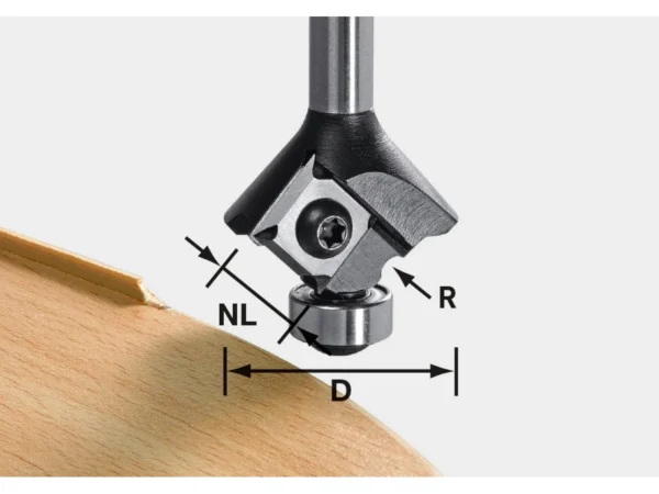 Фреза для скругления с заменяемыми пластинами Festool S8 HW R1 D28 KL12,7 MFK., арт. 499811