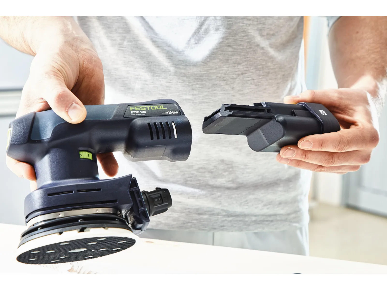 Аккумуляторная эксцентриковая шлифовальная машина Festool ETSC 125 3,0 I-Set, арт. 578857 - Image 4