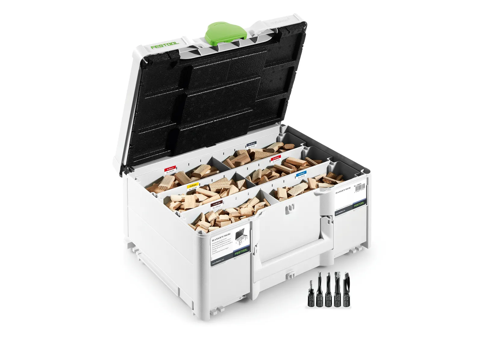 Ассортимент дюбелей из бука Festool DOMINO DS 4/5/6/8/10 1060 BU, арт. 576794