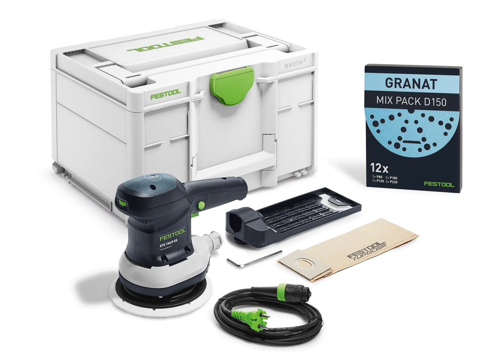 Эксцентриковая шлифмашинка Festool ETS 150/5 EQ-Plus, арт. 576080