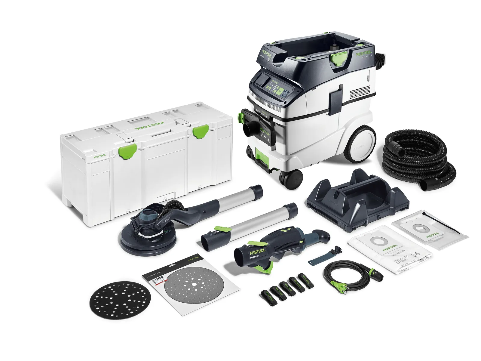 Шлифовальная машинка Festool PLANEX LHS 2 225 EQI/CTM 36-Set, арт. 578425