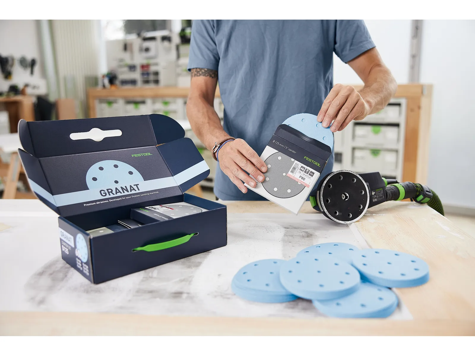 Абразив Festool D125 GR-Set Granat, арт. 578668 - Image 5